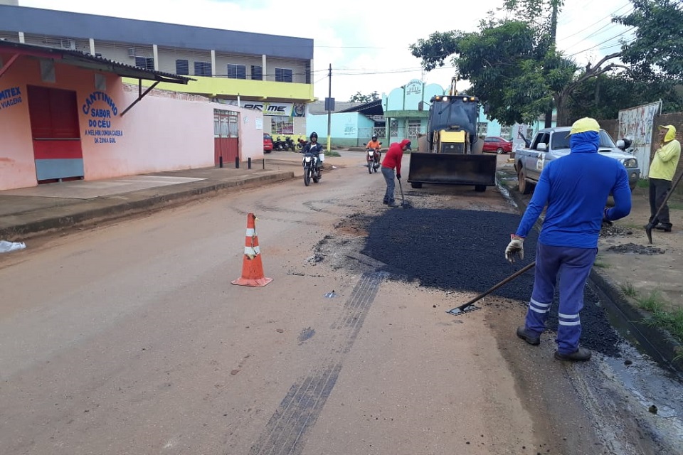 Calendário de obras continua em novas ruas de Porto Velho