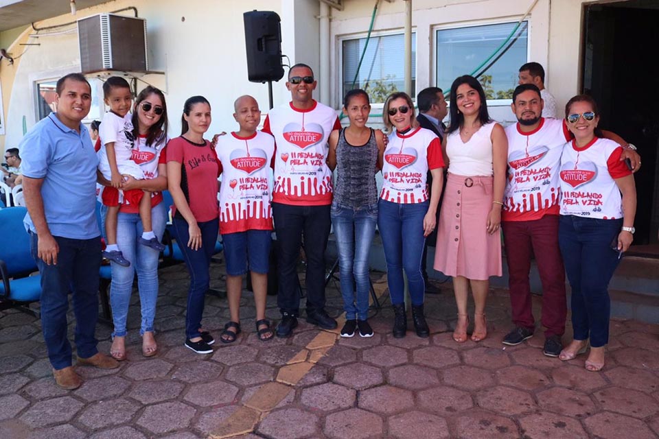 Cabo Jhony Paixão participa do lançamento da campanha Pedalando pela Vida