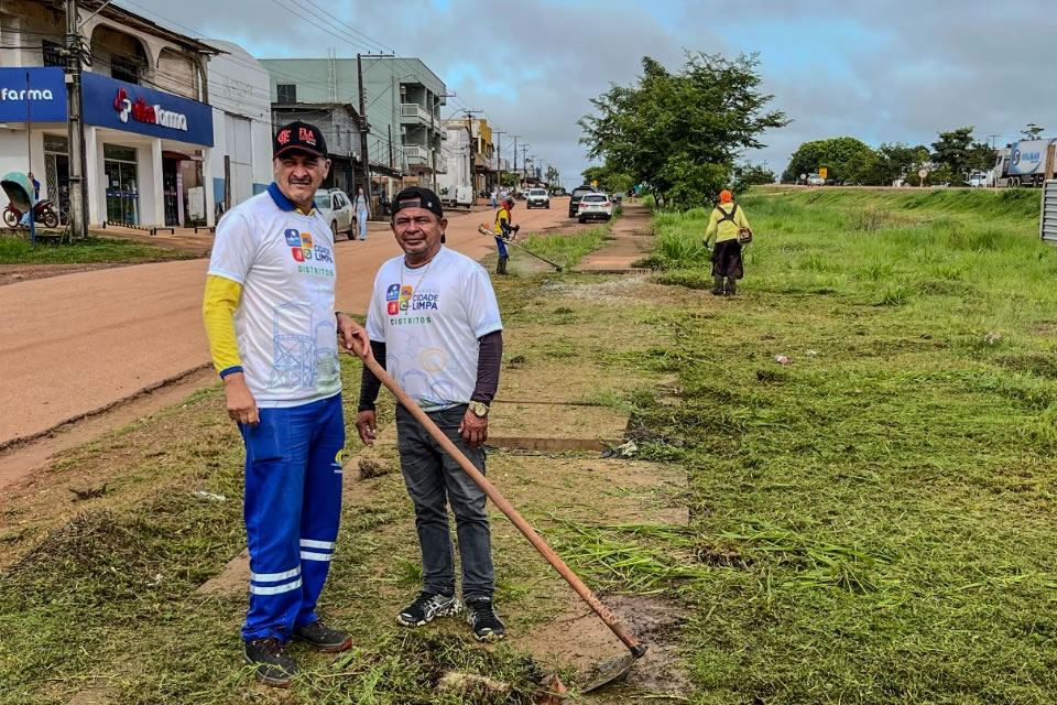Operação Cidade Limpa inicia ações nos distritos de Porto Velho