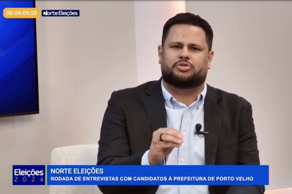 Samuel Costa mostra conhecimento e ganha simpatizantes após sabatina na TV Norte, afiliada ao SBT