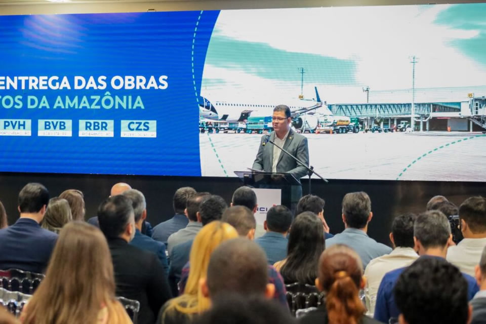 Governador Marcos Rocha destaca a importância do novo aeroporto de Porto Velho em cerimônia de inauguração