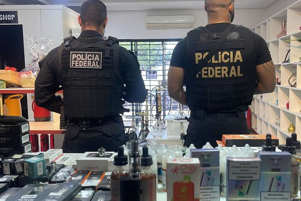 PF RO deflagra operação em combate ao crime de contrabando de cigarros eletrônicos e acessórios