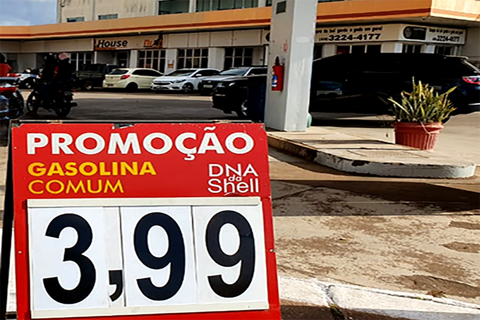Gasolina já é encontrada em alguns postos abaixo de R$ 4,00 em Porto Velho