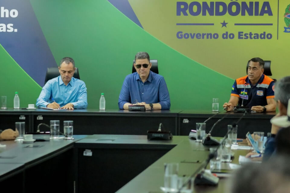 Governador Coronel Marcos Rocha convoca comitê e discutiu ações contra os impactos das mudanças climáticas em Rondônia