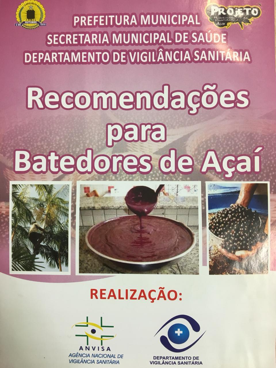 Vigilância Sanitária em Porto Velho alerta para cuidados ao comprar e consumir açaí