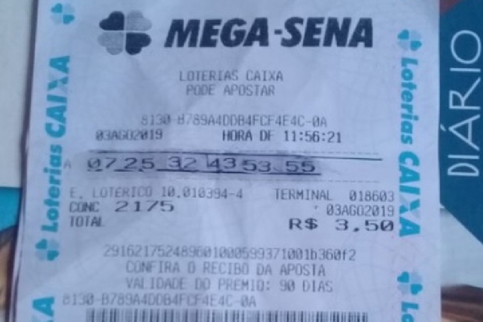 FRAUDE: Mulher falsifica bilhete e tenta retirar prêmio  da Mega-Sena em lotérica