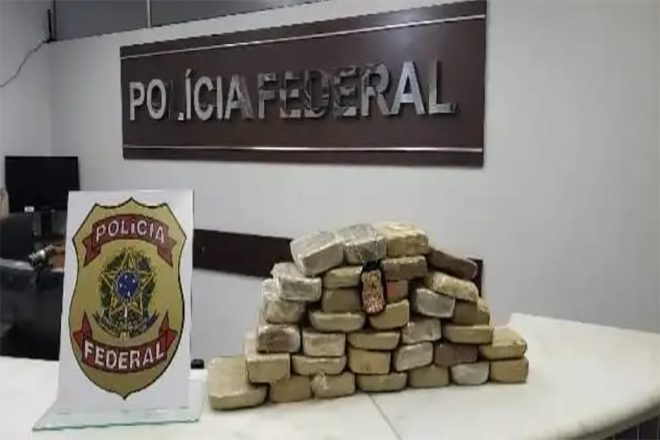 PF prende em Rondônia  caminhoneiro que levava 33 kg de cocaína para o Sudeste