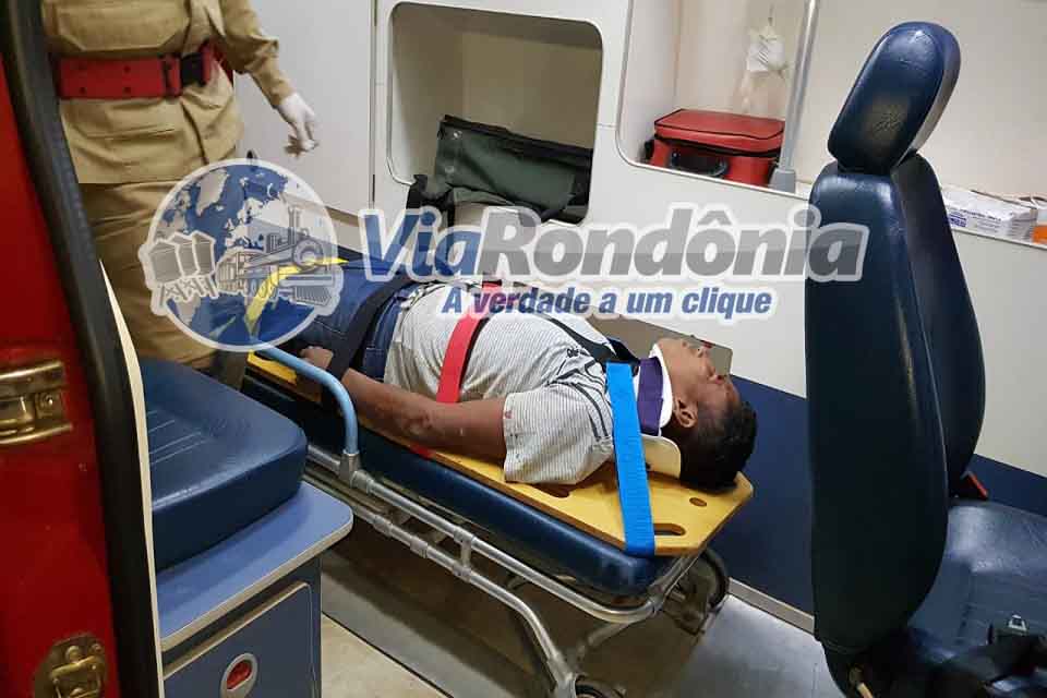Ciclista embriagado sofre queda e tem afundamento no crânio em Porto Velho