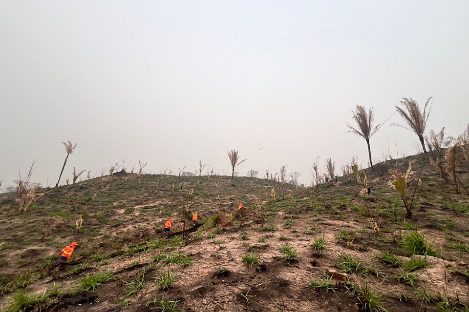 Em 24 horas, governo de RO elimina focos de incêndios no Parque de Guajará-Mirim e reduz drasticamente área atingida