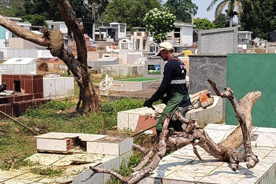 Prefeitura de Ji-Paraná inicia limpeza em cemitérios 