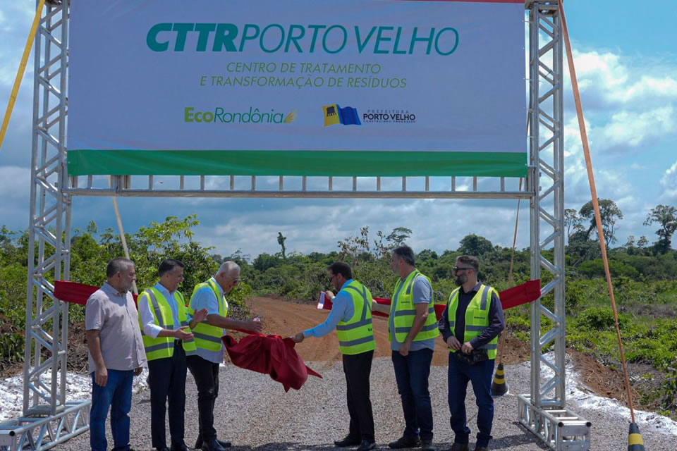 Lançada a pedra fundamental do Centro de Tratamento e Transformação de Resíduos de Porto Velho