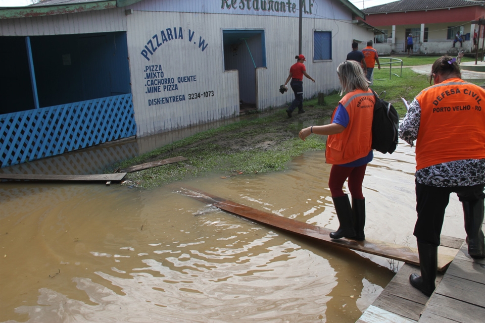 ENCHENTE: Mais de 6,5 mil pessoas já foram afetadas pela cheia do Rio Madeira em Porto Velho