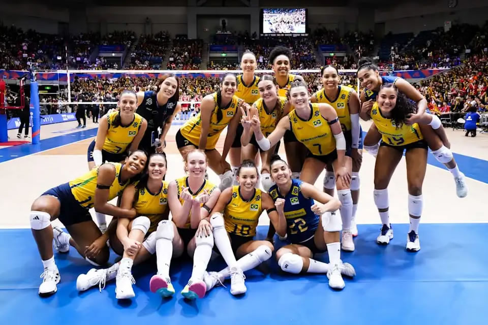 Brasil derrota Japão e mostra força na Liga das Nações de Vôlei