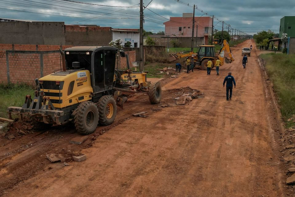 Acesso ao residencial Cristal da Calama recebe nova pavimentação