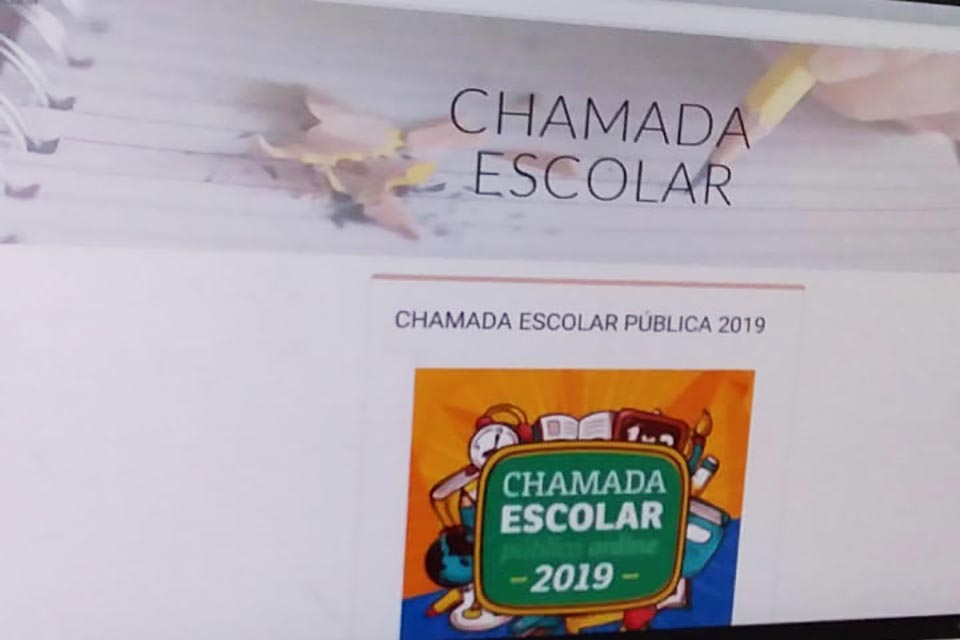 Aberta chamada escolar online para escolas da rede pública