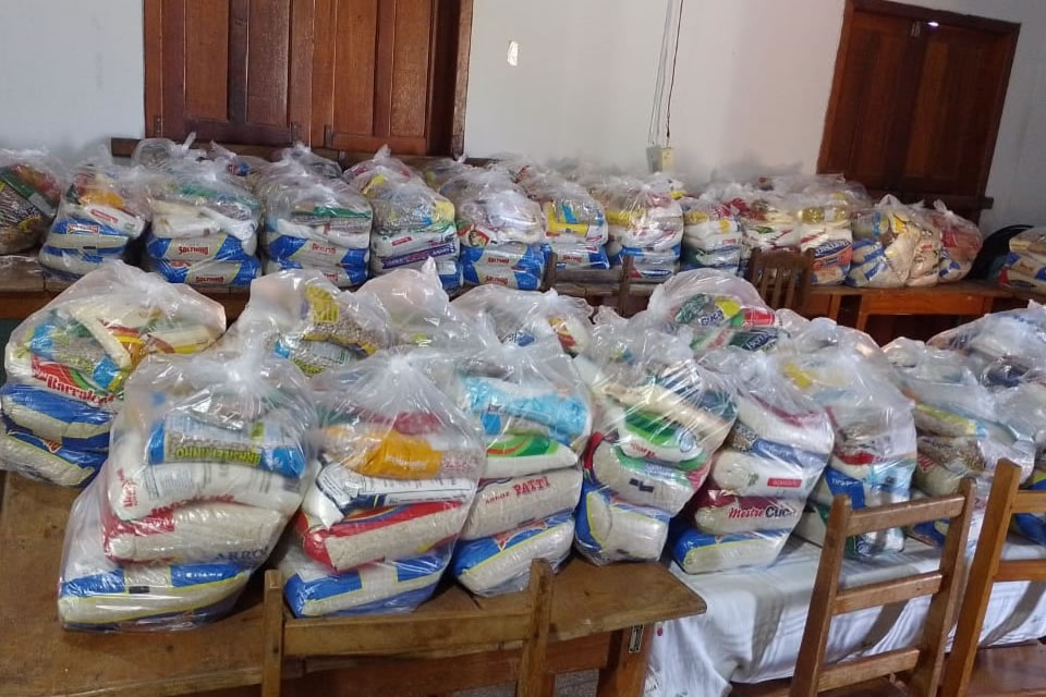 Ação do governo de RO arrecada mais de 2 toneladas de alimentos durante 4ª Pedalada pela Natureza