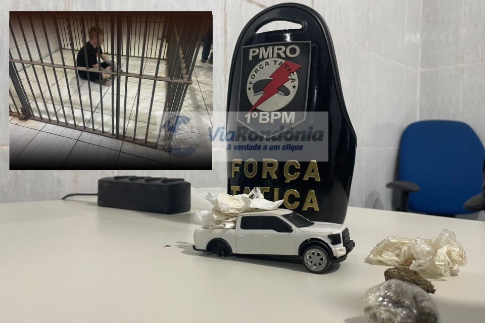 Força Tática prende jovem com drogas escondidas em carrinho de brinquedo no Triângulo 