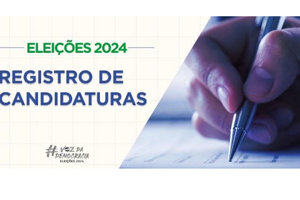 Prazo para registro de candidaturas nas Eleições 2024 termina hoje 