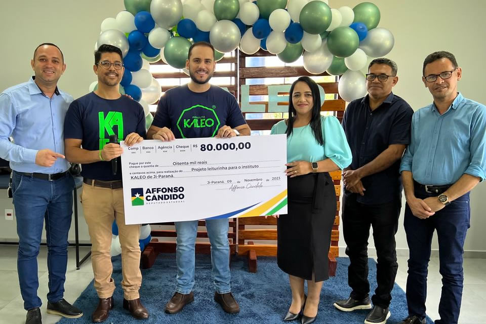 Instituto Kaleo recebe R$ 80 mil de emenda parlamentar do deputado Affonso Cândido para custear atividades