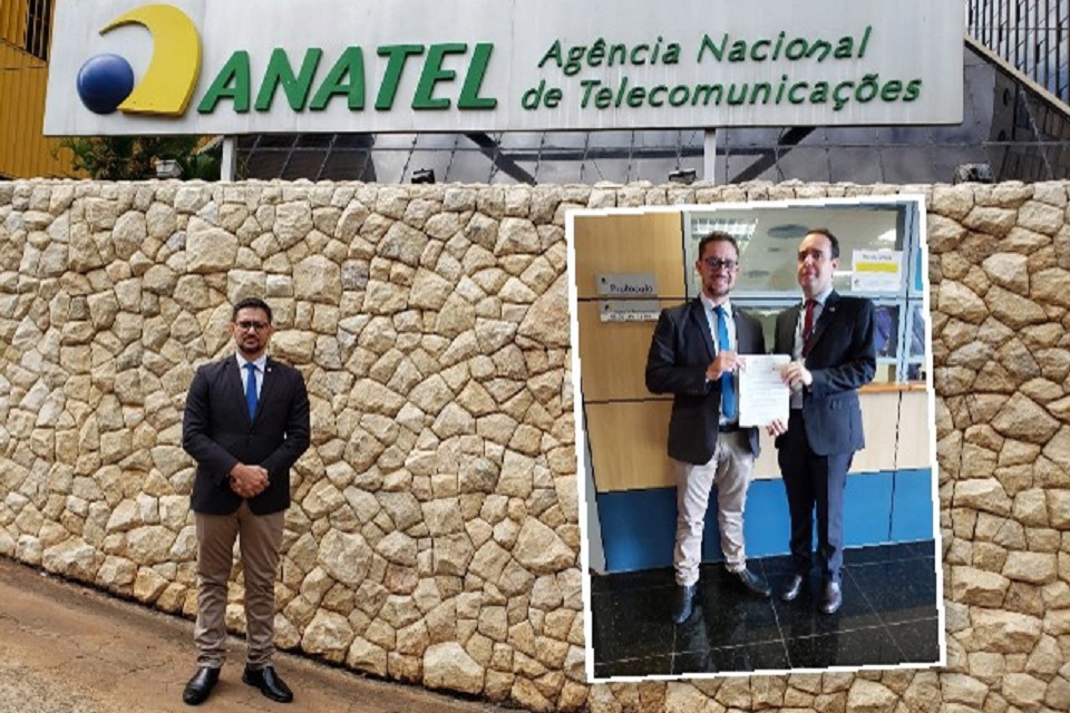 Deputado Anderson discute na Anatel expansão da telefonia móvel para distritos de Rondônia
