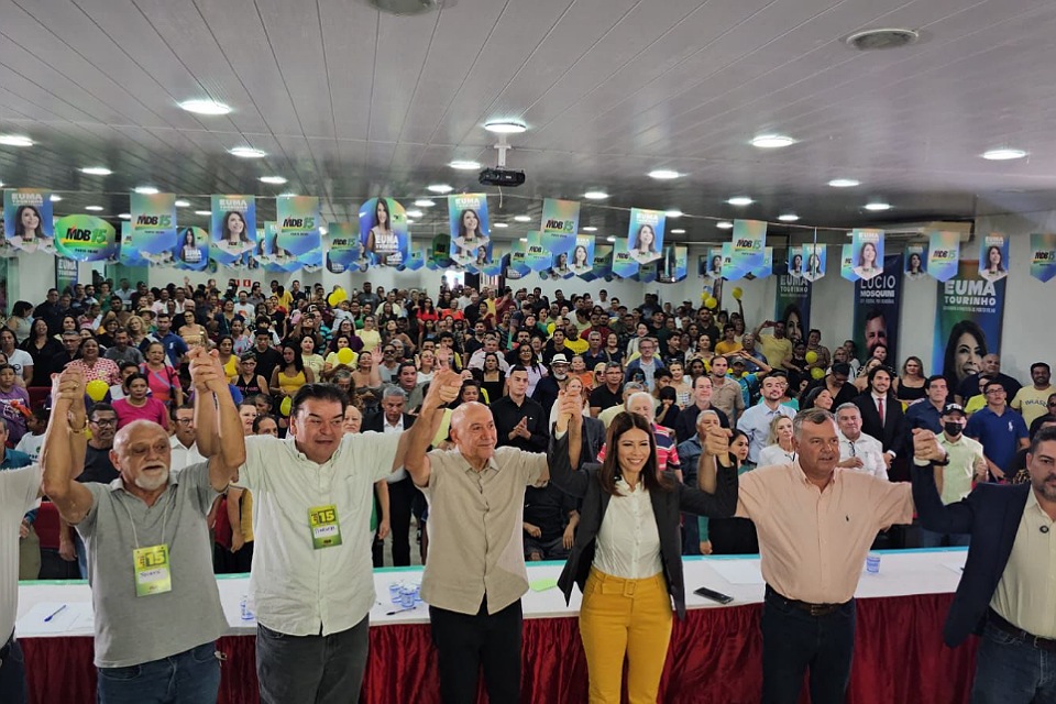 Por aclamação MDB lança Euma Tourinho como candidata a prefeita de Porto Velho