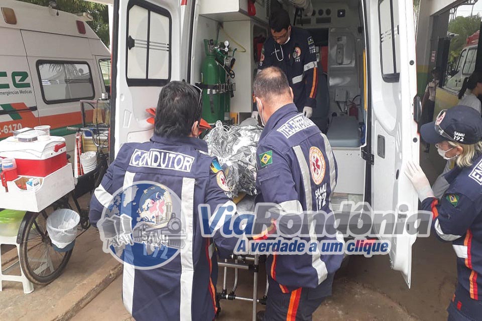 Homem é socorrido em estado grave após levar uma facada no tórax em Porto Velho