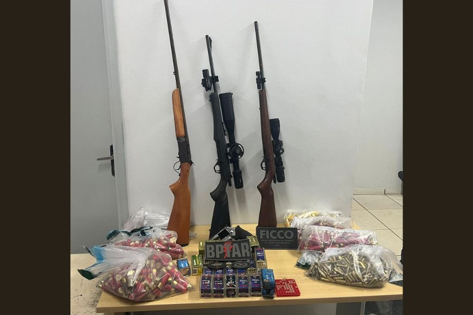 FICCO/RO realiza duas prisões por porte de arma de fogo