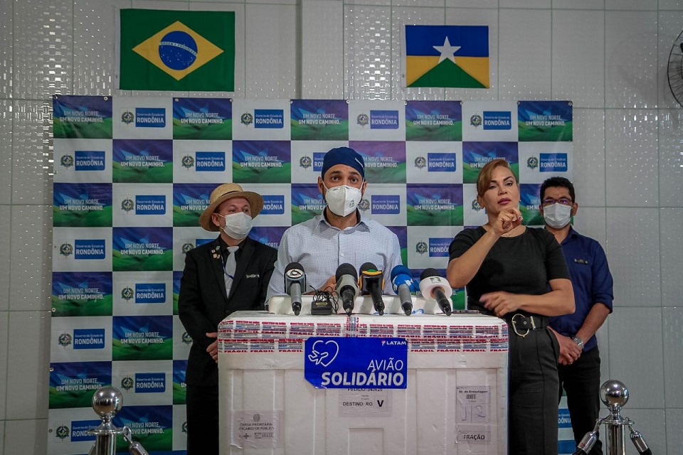 Rondônia recebe do Ministério da Saúde mais 27.500 doses de vacinas contra a covid-19