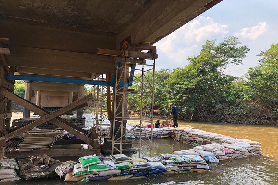 Obra da ponte do Riozinho já está em andamento e previsão para conclusão é até novembro 