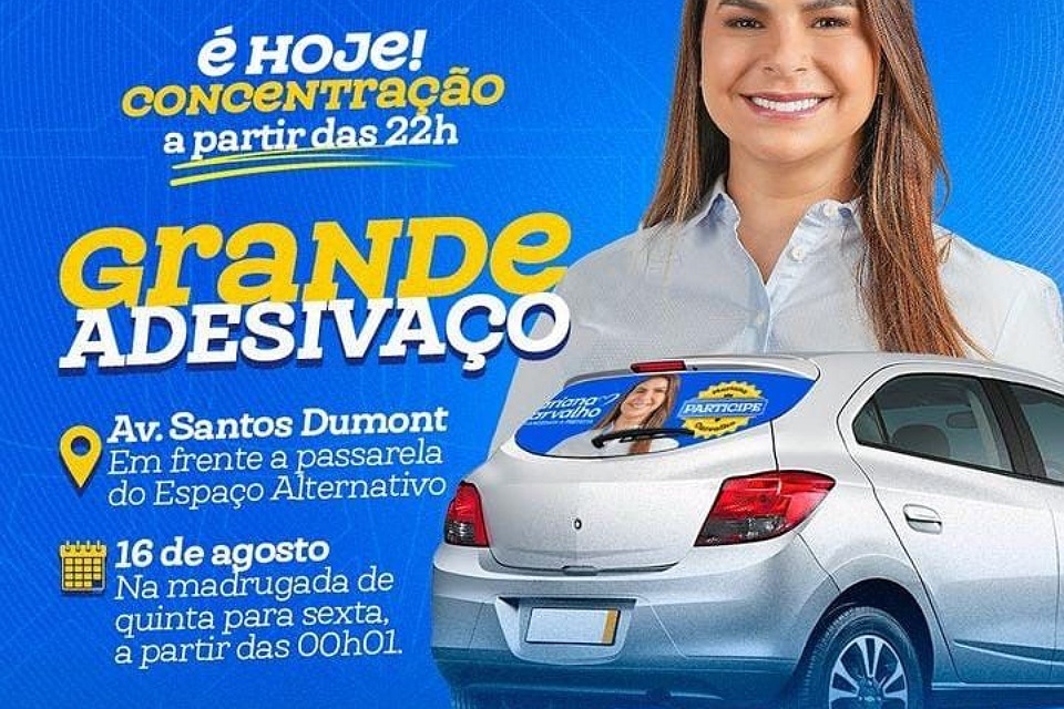 Campanha de Mariana Carvalho inicia nos primeiros minutos desta sexta-feira (16)