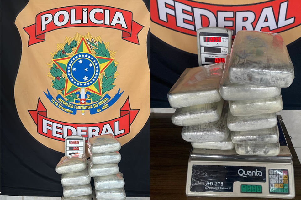 Polícia Federal apreende 24 kg de skunk no Aeroporto Internacional Jorge Teixeira