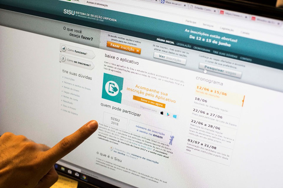 Estudantes podem consultar vagas do Sisu; inscrições começam dia 4