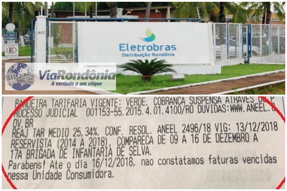 Boletos de tarifa de energia elétrica em Rondônia já vêm com aumento de 24,75%