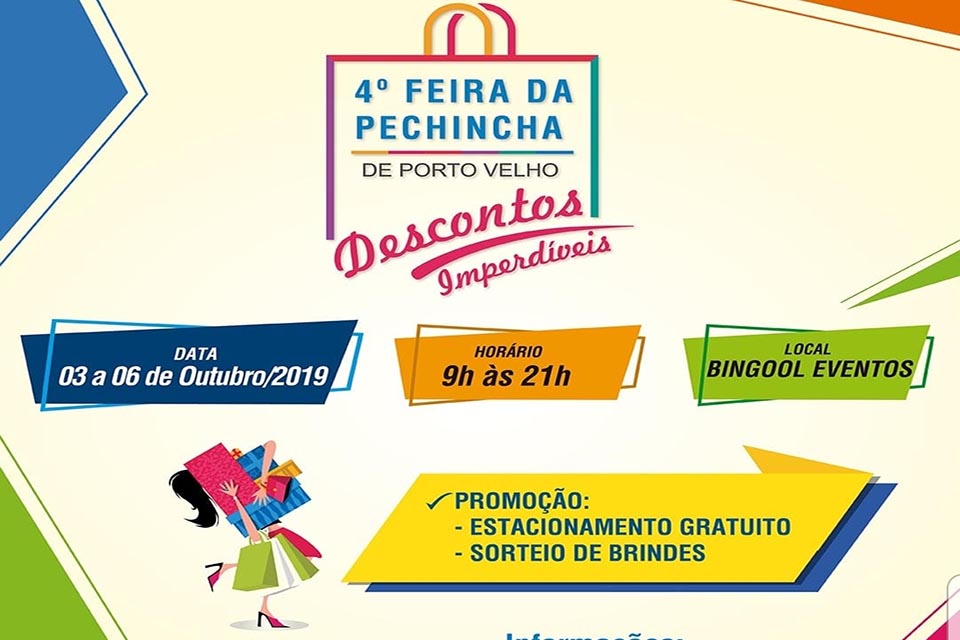 4ª Feira da Pechinha de Porto Velho acontece nos dias 03 a 06 de Outubro
