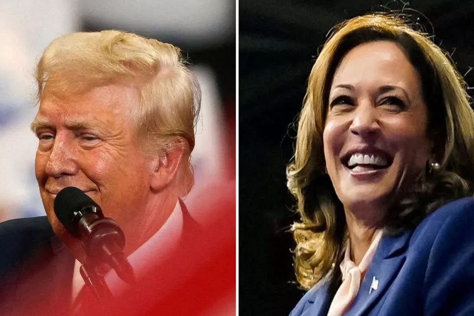 Kamala e Trump chegam ao dia da eleição praticamente empatados