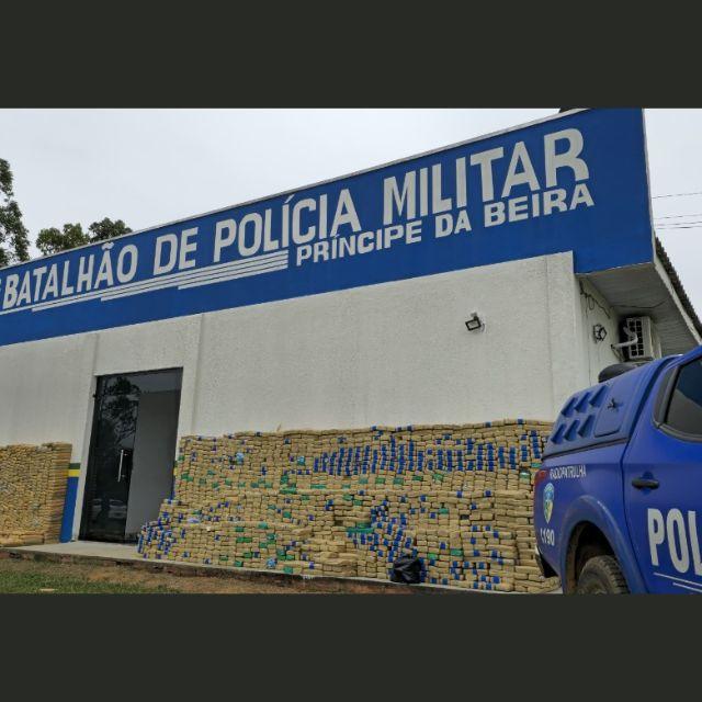 Maior apreensão da história: PM, com apoio de outros órgãos de segurança, apreende quatro toneladas de droga