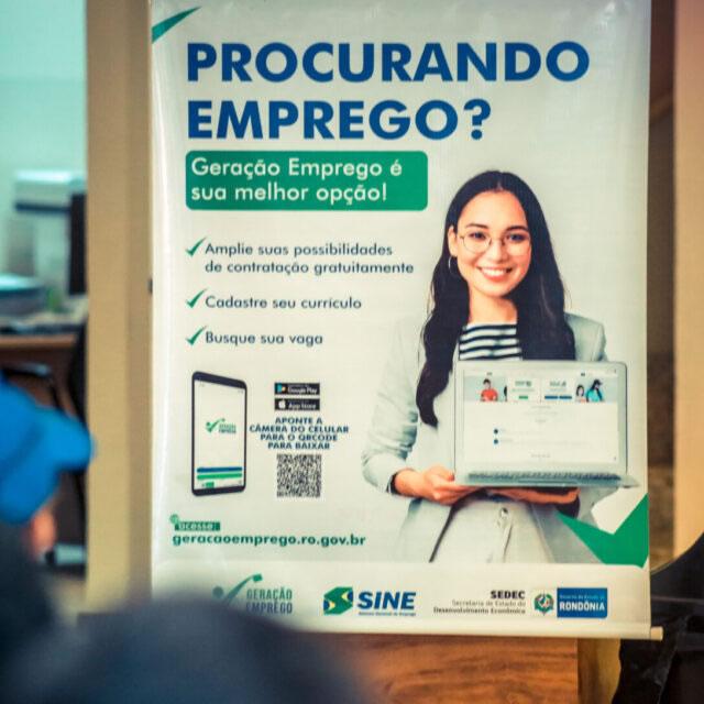 Governo de RO disponibiliza 2.470 mil vagas de empregos formais e cursos gratuitos à população