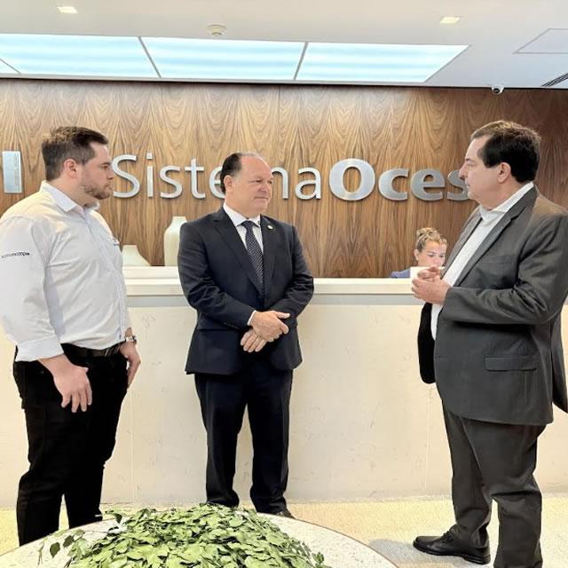 Deputado Pedro Fernandes visita Ocesp em São Paulo para fortalecer o cooperativismo em Rondônia