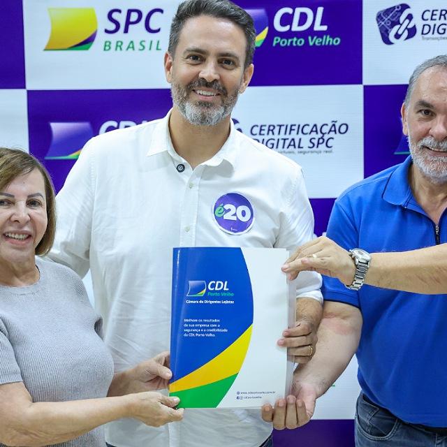 Em reunião com CDL, Léo explica como vai revitalizar centros comerciais de Porto Velho