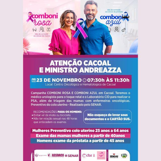 23 de novembro é dia de prevenção ao câncer em Cacoal