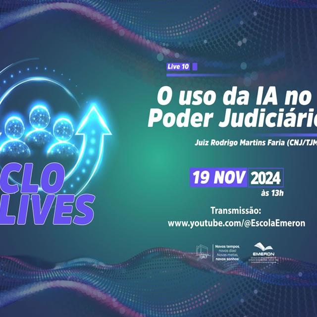 Ciclo de lives “O Uso da IA no Judiciário” recebe nesta terça juiz do TJMG para debate sobre ética; veja a programação