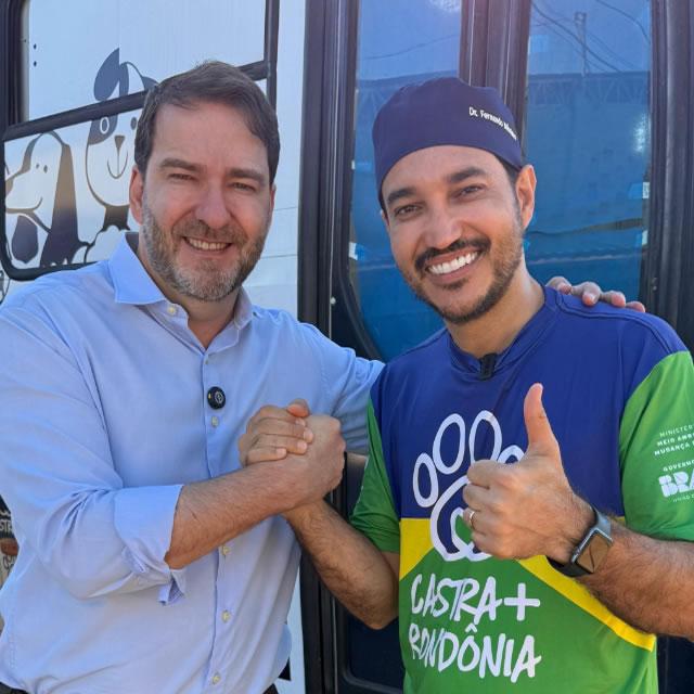 Deputado Alex Redano acompanha programa Castra+Rondônia em Ariquemes