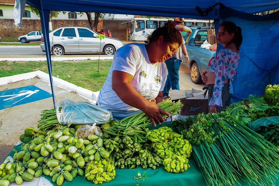Agricultores familiar expõem produtos rurais em feira idealizada pela Emater-RO