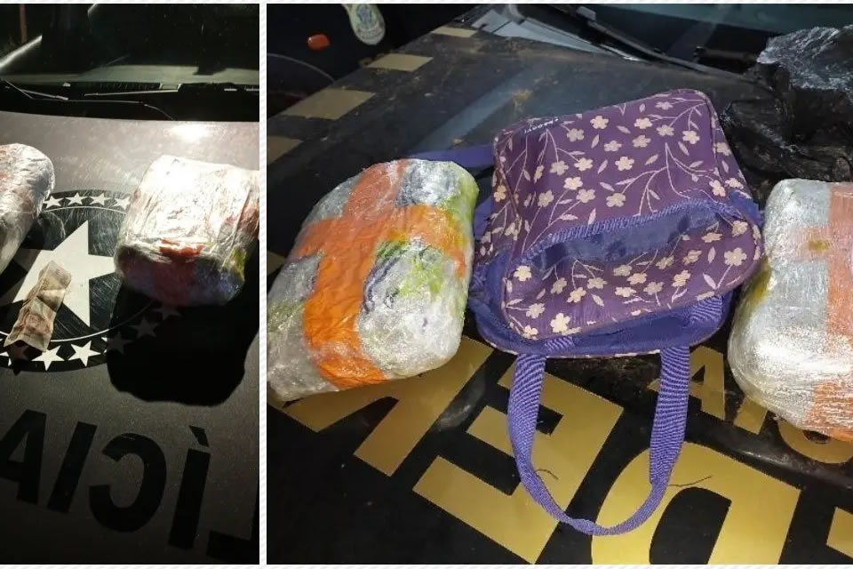 PM intercepta transporte de droga em porto clandestino de Guajará-Mirim