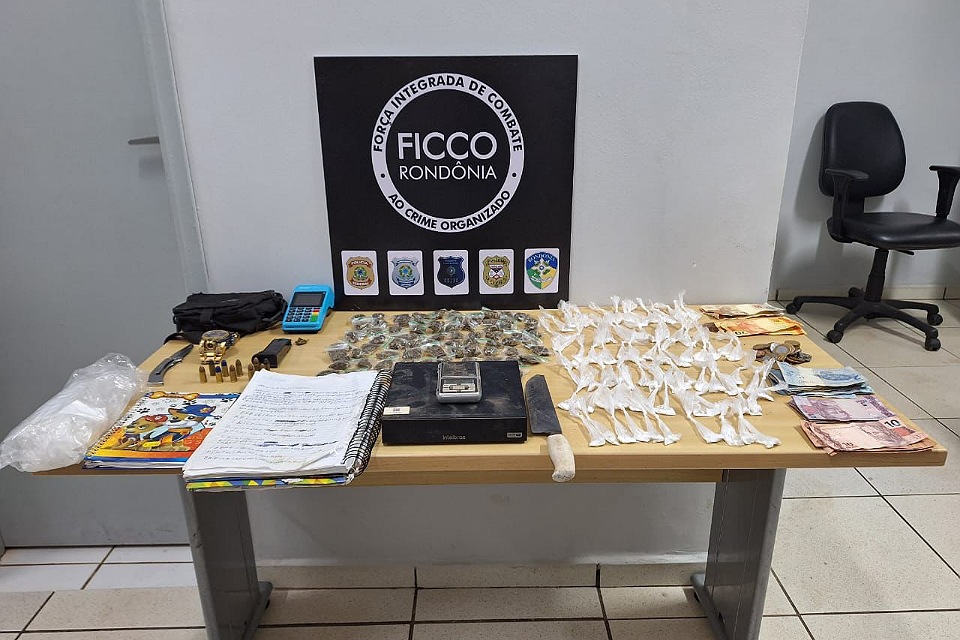 FICCO/RO prende indivíduo por tráfico de drogas e posse irregular de munições em Porto Velho/RO