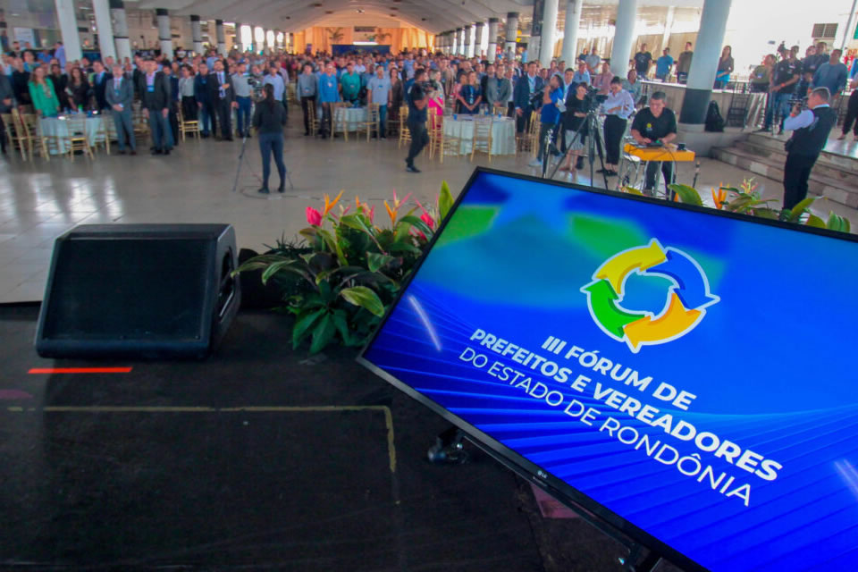 Governo de Rondônia realiza dia 14 a quarta edição do Fórum de Prefeitos e Vereadores do Estado