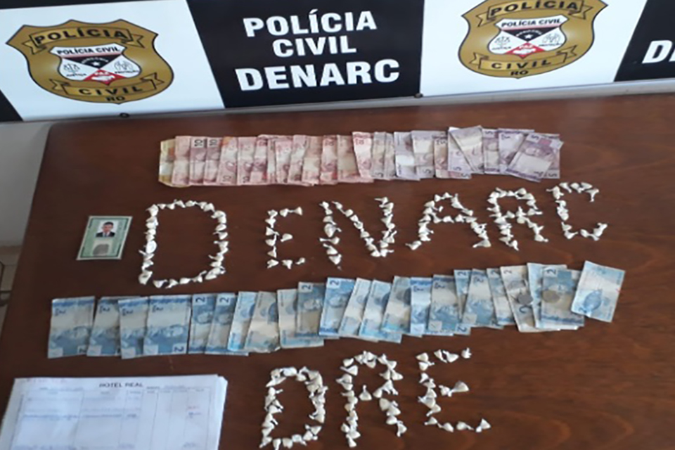 Traficante é preso com quase 200 porções de cocaína em hotel próximo a rodoviária da capital