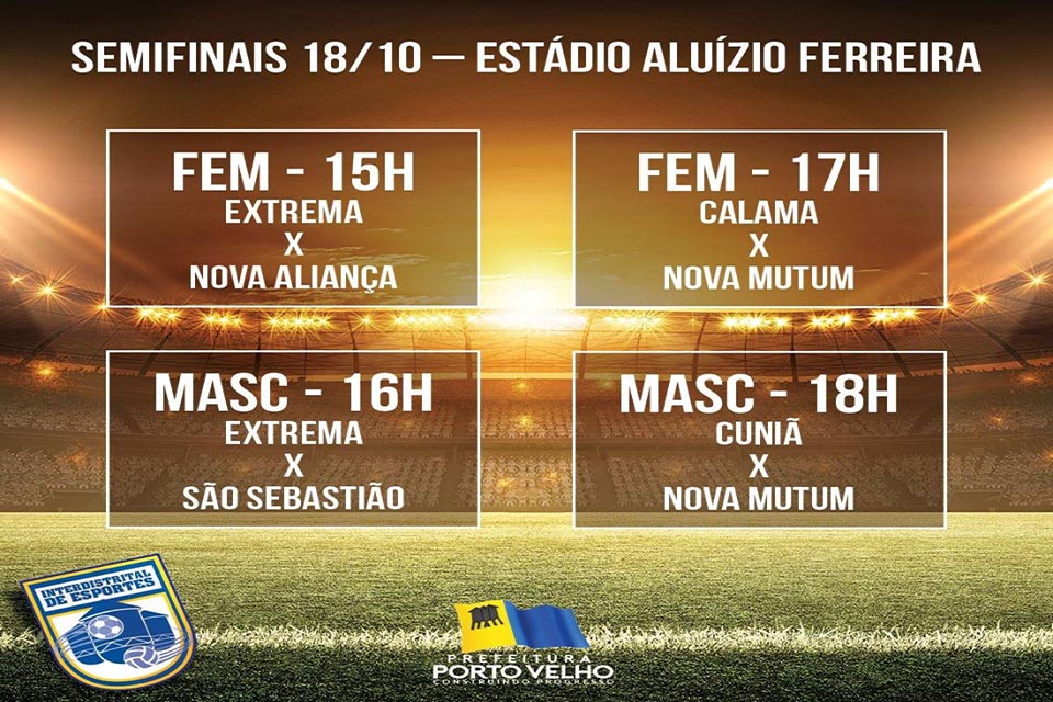 Campeonato Interdistrital começa nesta sexta-feira no estádio Aluízio Ferreira
