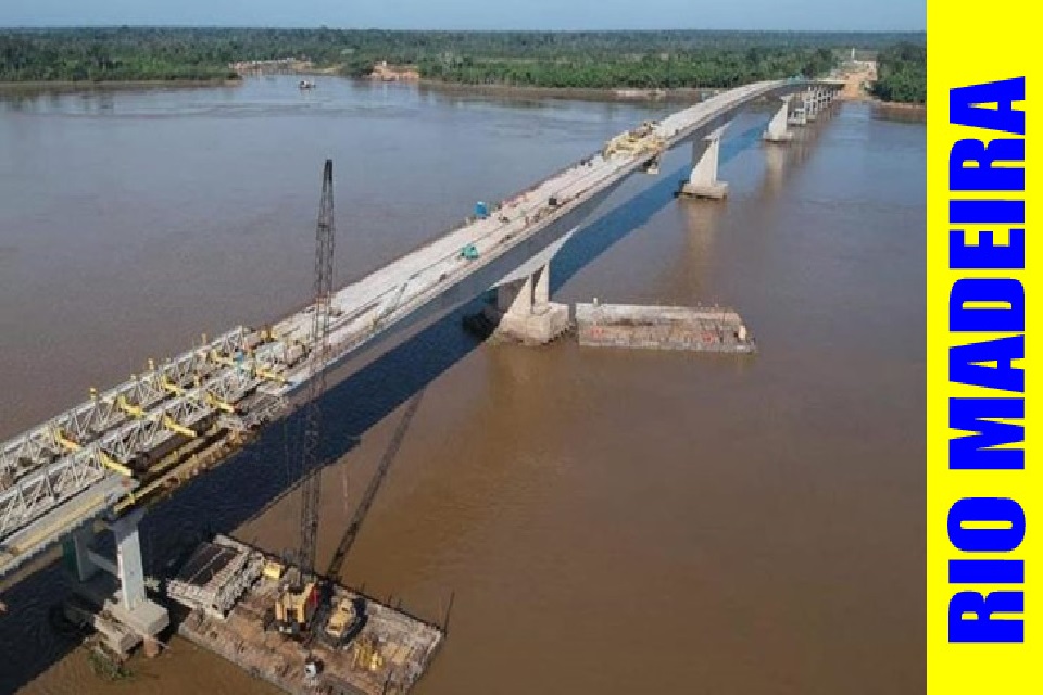 Veja os últimos detalhes de conclusão da ponte do Madeira que será entregue por Bolsonaro