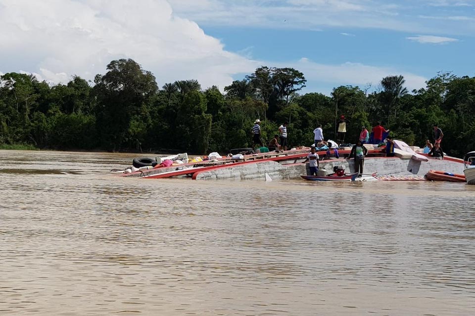 Seis pessoas estão desaparecidas após naufrágio de barco no interior do Amazonas